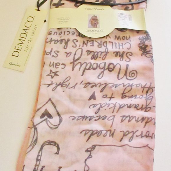 NWT! Demdaco Poetic Threads by Lori Siebert Grandma Rectangle Scarf, Peach Ombre - Picture 2 of 13